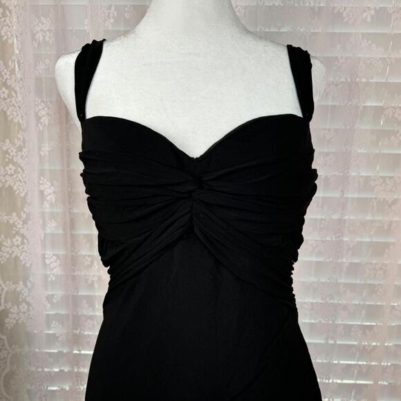 Tops - Vintage black ruched babydoll chest tank top🎀